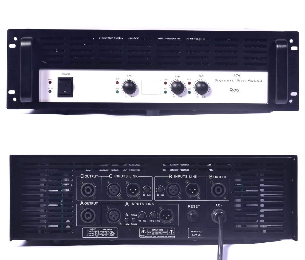 karaoke amplifiers 3 channel