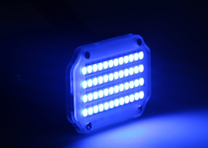 blue strobe light