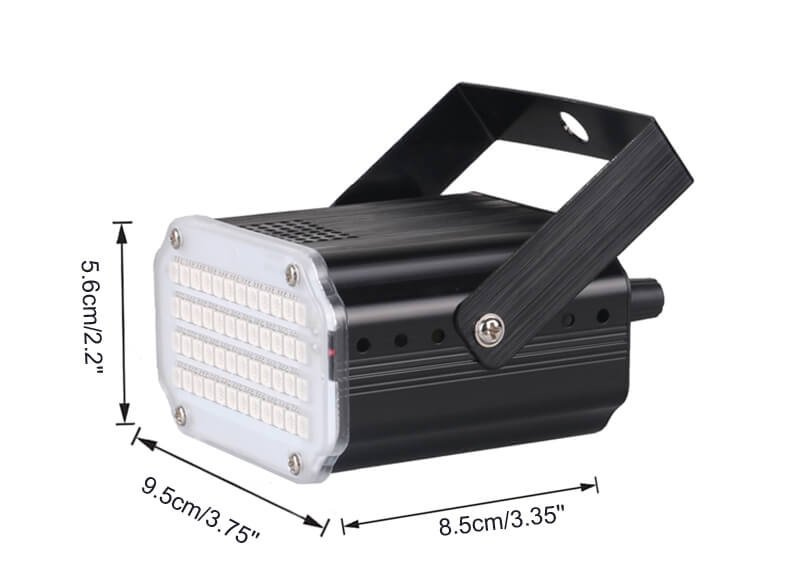 mini strobe light size