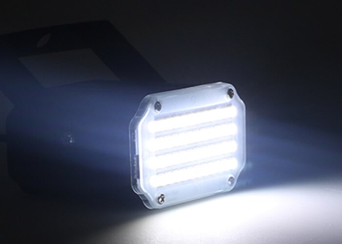 white mini strobe light